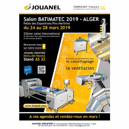 Salon Batimatec Alger 2019 Jouanel Industrie