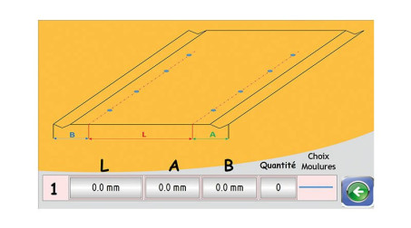 Ligne calo - larg1000 -2nervures décambrage-poinconnage coupe/capacite 1mm acier - Vue CN1