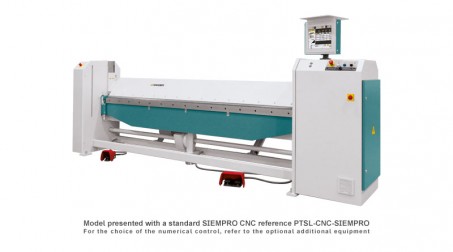 Universal electric folding machine PTS with standard SIEMPRO CNC