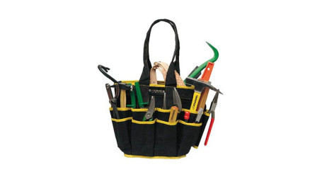 Sac à outils en tissu renforcé avec 16 poches, livré sans outils