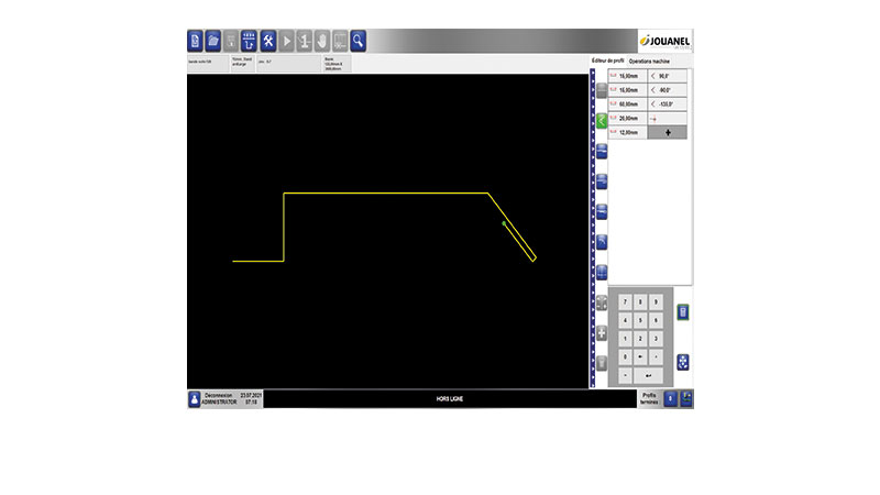 GRAF CNC-styring, 3 akser Grafisk, til PTS/PTL, Jouanel 