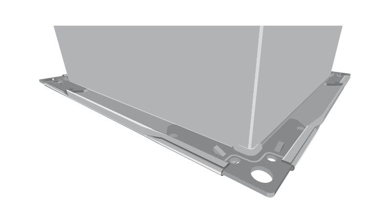 Machine pour insertion et sertissage des équerres TDC, simple tête - schema equerre sur gaine droite