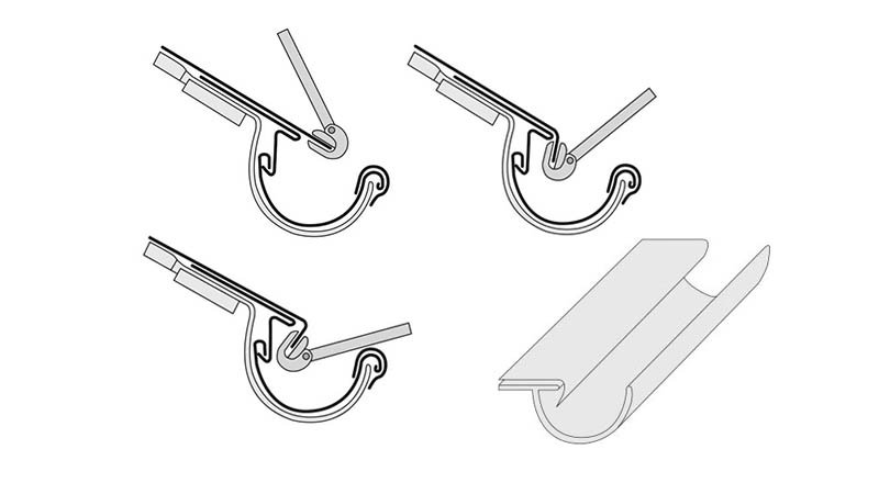 Pince à larmiers droite, largeur 230 mm - Schemas