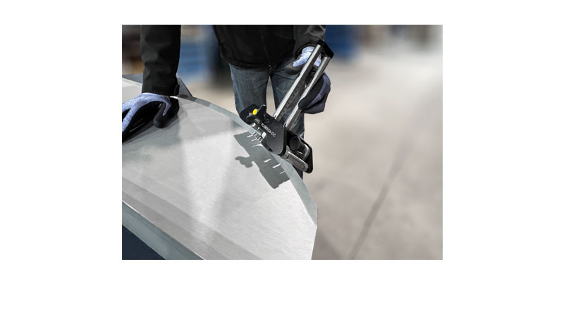 Plieuse à main courbe, simple colonne, 4 rouleaux de guidage - 200 mm