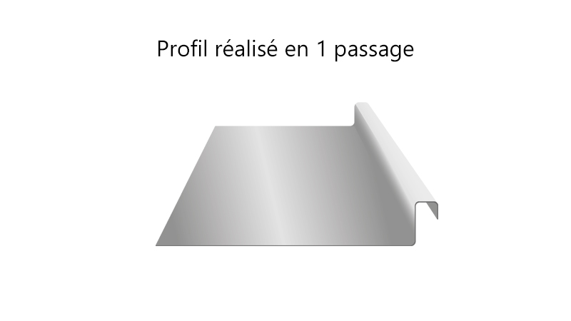 Profileuse électrique légère pour joint debout - realisation3